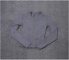 Women Sport Jacket Long Sleeve Shirt Workout Coat