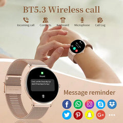 2026New 7.9mm Ultra-Slim SmartWatch Women Health Monitoring Always-On Display 100 +Sports Modes Bluetooth Call Smart Watch Women