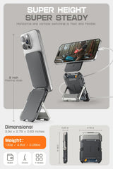 SUPCASE Magnetic Tripod Phone Stand Credit Card Holder for iPhone 16/15/14/13/12 Adjustable Phone Stand Compatible with MagSafe