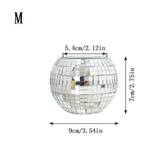 Disco Hall Candle Holder, Glass Candle Holder, Flower Pot Tea Lamp, Used for Wedding Party Decoration (excluding Candles)