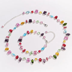 18K Gold Plated Crystal Zircon Necklace for Women – Luxury Jewelry