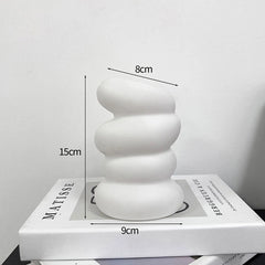 Nordic Vase Imitation Ceramic Flower Bottle Decorative Flowerpot Flower Arranging Ornament Plastic Home Pot Wedding decor