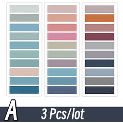 2400S Transparent Colorful Index Creative Memo Pads Office School Stationery Self-Adhesive Stickers Sticky Note Pads