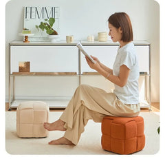 Modern Solid Wood Ottoman Bench for Entryway & Living Room