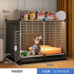 Pet Shop Small Medium Dog Cage for Teddy Bichon Pet House with Sleeping Area One Room One Toilet Design for Puppies Removable Tray Kennel