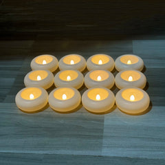 Waterproof Flameless Tea Light Candle Tealight Float Electric Candle Wedding Valentine Decoration Smokeless Candles Light
