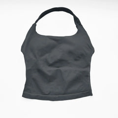 NCLAGEN Gym Halter Top Woman longline strappy tank Padded yoga clothing Fitness workout Running Activewear pilates clothes