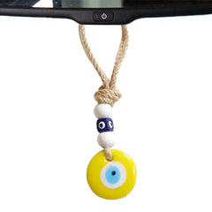 Devil Blue Eyes Car Pendant Turkish Blue Evil Eye Pendant Rear View Car Ornament Evil Eye Charm Car Decor Evil Eye Car Ornament