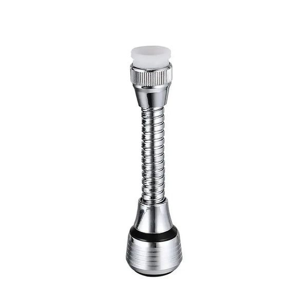 Kitchen Stainless Steel Faucet Sprinkler Water-saving Device Lengthening Rotating Splash Proof Sprinkler Spray Extender Bubbler Kitchen Tools, Kitchen Cleaning