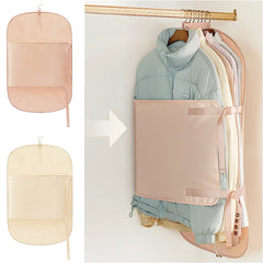 Wardrobe Compressed Storage Board Closet Space Saver Compression Strap for Down Jacket Coat Sweater Travel Clothes Organizer Bag