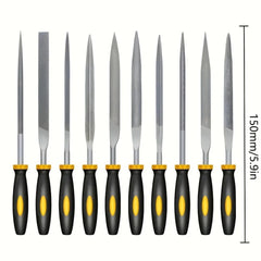 Premium Needle File Set – High-Carbon Steel with Ergonomic Handles