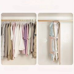 Wardrobe Compressed Storage Board Closet Space Saver Compression Strap for Down Jacket Coat Sweater Travel Clothes Organizer Bag