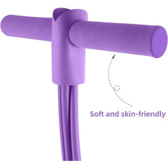 4-Level Resistance Band Tensioner with Non-Slip Handles - Home Fitness Equipment for Abdominal Muscle Training Yoga Abdominal