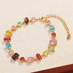 18K Gold Plated Crystal Zircon Necklace for Women – Luxury Jewelry