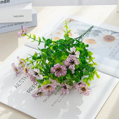 Artificial Flower Plant Eucalyptus Violet Wedding Christmas Decor Home vase Outdoor garden courtyard Bonsai Festival party Diy