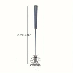 Stainless Steel Egg Beater Durable Semi-Automatic Mixer for Effortless Egg Cream Mixing Stirring and Beating for Kitchen Baking Cooking Essentials, Kitchen Tools
