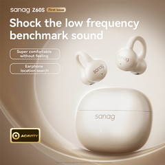 Sanag Z60S Ear Clip on OWS Earphones HiFi Sound Open Ear Earbud Audífonos Bluetooth Wireless Headphones Flash-sale Headsed