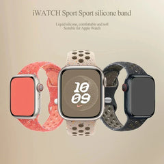 Sport Strap for Apple Watch Band 44mm 45mm 46mm 49mm/38mm 40 41mm Colored Particles Rubber Band IWatch Ultra 11 10 9 8 7 6 5 SE