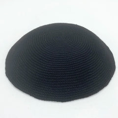 Jewish Kippah Black Hand Made Yarmulke Judaica Yamaka Kippa Yamakah Yarmulka Hat Men (15CM 5.9INCH)