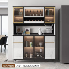 Nordic Glass Kitchen Cabinet Classic Display Decoration Luxury Kitchen Cabinet Storage Modern Szafka Kuchenna Furniture Home Kitchen & Dining Furniture