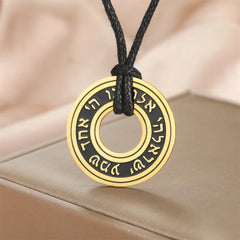 My Shape Hebrew Prayer Necklaces Shema Israel Blessing Stainless Steel Pendant Necklace Star of David Jewish Jewelry Wholesale