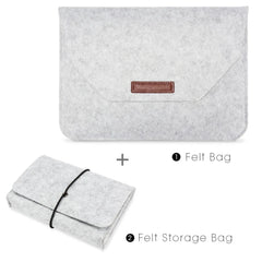 Wool Felt Laptop Bags Sleeve Cover 11" 13 15.6 inch For Macbook Air Pro Case For Notebook With Mousepad Or Power Mini-Pack Gift