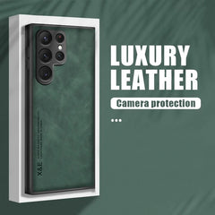 Sheepskin Magnetic Case For Samsung S26 S25 S24 Ultra S22 Plus S21 FE Cases For Samsung S23 Ultra Note 20 10 Leather Phone Cover