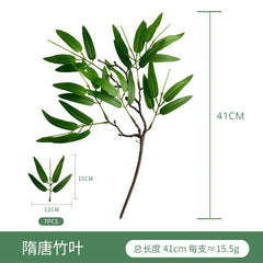 Fake Plant Home Living Room Decor Simulation Green Eucalyptus Leaves Jungle Arrangement Flower Arrangement Accessories