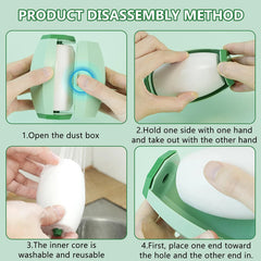 Reusable Lint Roller Washable Mini Pet Hair Remover Lint Roller Compact Portable Lint Roller for Clothes Pet Hair