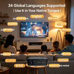 4000 ANSI 4K UHD Video Projector Android 14 Google TV Daytime Native 1080P Wifi Auto Focus Tof Home Theater Beamer For Movie