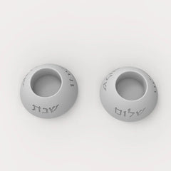 Silicone Mold For Shabbat Candle Holders Set,Handmade Concrete  Jewish Tealight Holders | Shabbat Candlesticks Gift Molds