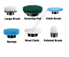 Electric Spin Scrubber, Bathroom Cordless Cleaning Brush Power Scrubber with  Replaceable Brush Heads, Electric Cleaning Brush