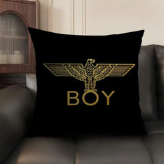 Brand B-BOY LONDON Cushion Cover Natural Linen Organic Fabric Double-Sided Printing Sofa Home Decor Breathable Environmentally