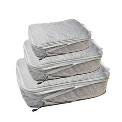 Foldable Compressible Packing Cubes, Waterproof Travel Storage Bag, Nylon Suitcase, Portable with Handbag, Luggage Organizer