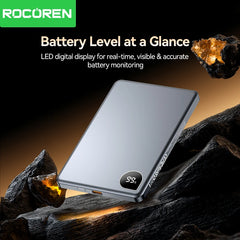 Rocoren 10000mAh Magnetic PowerBank Fast Charging 5000mAh Power Bank Portable Wireless Charger Battery For iPhone 17 16 Pro Max