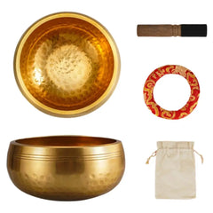 Singing Bowl Set Meditation Yoga Meditation Chanting Bowl Wind chime for Yoga Chakra Healing energy Mindfulness Stress Relief