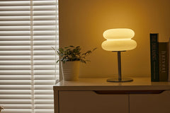 Creamy Bedside Table Lamp USB Tri-Color Dimmable Bedroom Furniture Home Decor