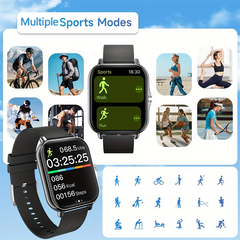 G.LWear New Women's Smart Watch Bluetooth Call Fitness Tracker Heart Rate Monitor Alarm Clock Outdoor Sports Men's Smartwatch