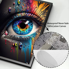 Classic Abstract Eye Canvas Wall Art Poster for Home Decor