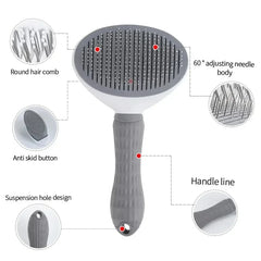 Pet Dog Brush Cat Comb Self Cleaning Pet Hair Remover Brush For Dogs Cats Grooming Tools Pets Dematting Comb Pet Accessories Pet Shop