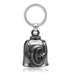 Vintage Christian Jesus Cross Bell Pendant Motorcycle Bell Necklace Punk Biker Religious Exorcist Lucky Jewelry for Men's