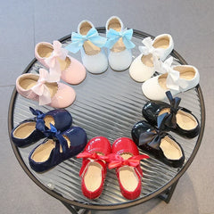 2025 Spring Autumn Little Toddler Girl Leather Dress Shoes Kids Cute Oxfords Bright Colors Girls Party Performance Dance Shoes