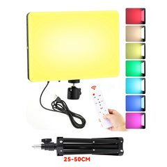 10inch RGB LED Photo Studio Light Remote Control For Game Live Video Lighting Camera PortaVideo Recording Photography Panel Lamp