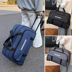 Large Capacity Carry-On Suitcase Handheld Travel Bag with Lock for Men And Women Short Business Trips Wheel Luggage Pull Bag