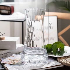 Creative Simple Original Color Glass Flower Vase Transparent Water Fre Flowers Lilies Nordic ular Living Room Home Decor