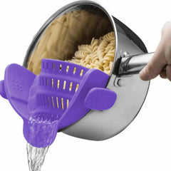 1pc, Strainer, Pot Strainer, Adjustable Clip On Strainer For Pots Pans And Bowls, Kitchen Pot Strainer Cooking Essentials, Kitchen Tools