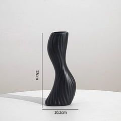 Nordic Vase Imitation Ceramic Flower Bottle Decorative Flowerpot Flower Arranging Ornament Plastic Home Pot Wedding decor