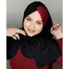 Islam jersey hijab luxury abaya modal femme musulman foulard epingle hijabs for woman musulmane pour chiffon scarf bonnet turban