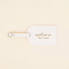 Personalized Pu Leather Luggage Tag Monogrammed Couple Travel Baggage Label Tags Wedding Bridal Shower Gift for Family Friends