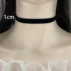 Fashion Sexy Punk Gothic Black Velvet Choker Necklaces Simple Vintage Clavicle Neck Chain Girls Party Jewelry Accessories